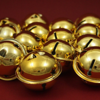Dzwonki ozdobne - janczary duże 30mm złote