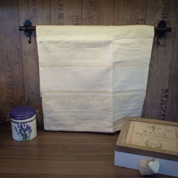 Ręcznik kuchenny "Babeczki" 40x70 cm kolor beżowy
