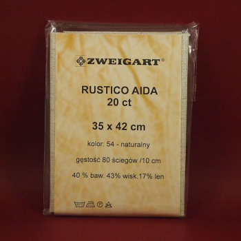 Aida Rustico 20ct Zweigart nr54 (35x42cm)  